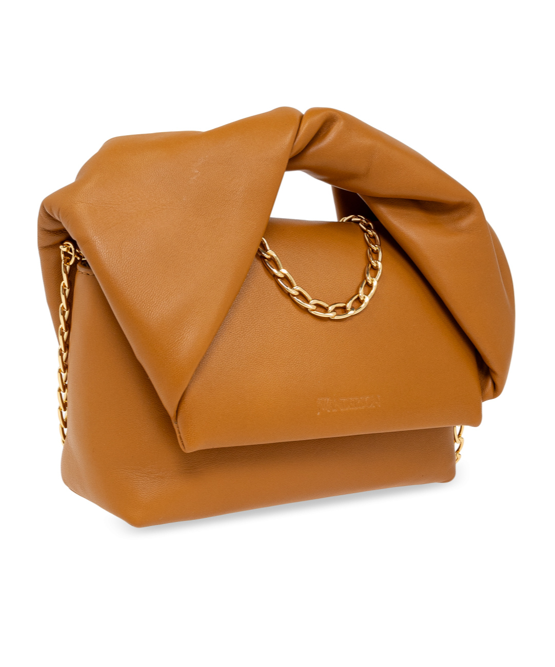 Jw Anderson Small Twister Leather Tote Bag In Orange
