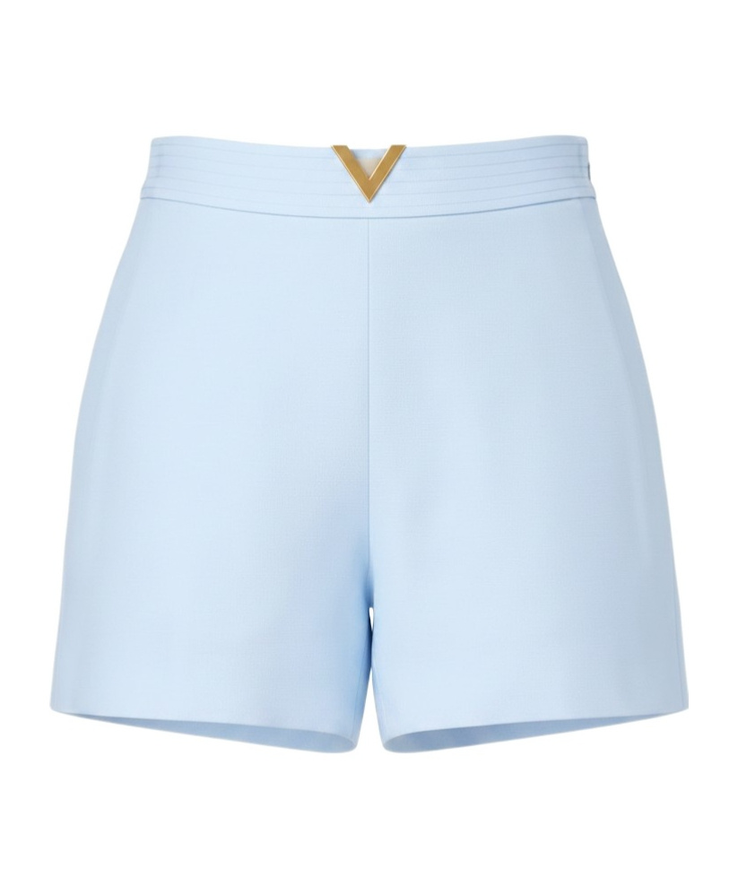 Valentino Logo Shorts In Blue