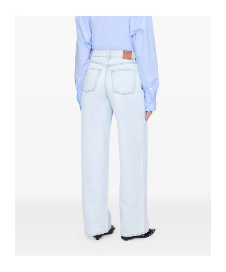 Anine Bing Denim Wide-leg Jeans In Blue