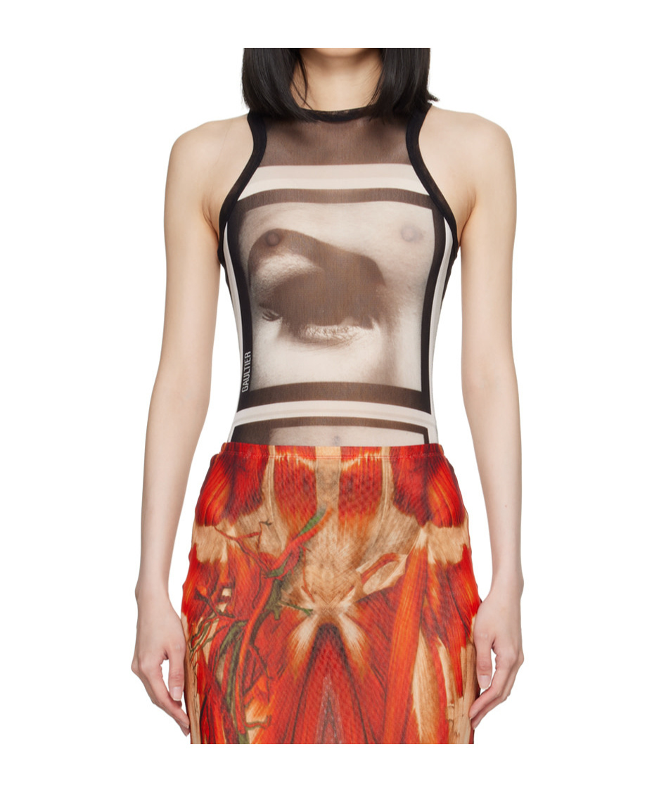 Jean Paul Gaultier Sleeveless Jumpsuit In Multi