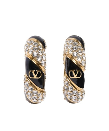 Valentino Loop Earrings In Yellow