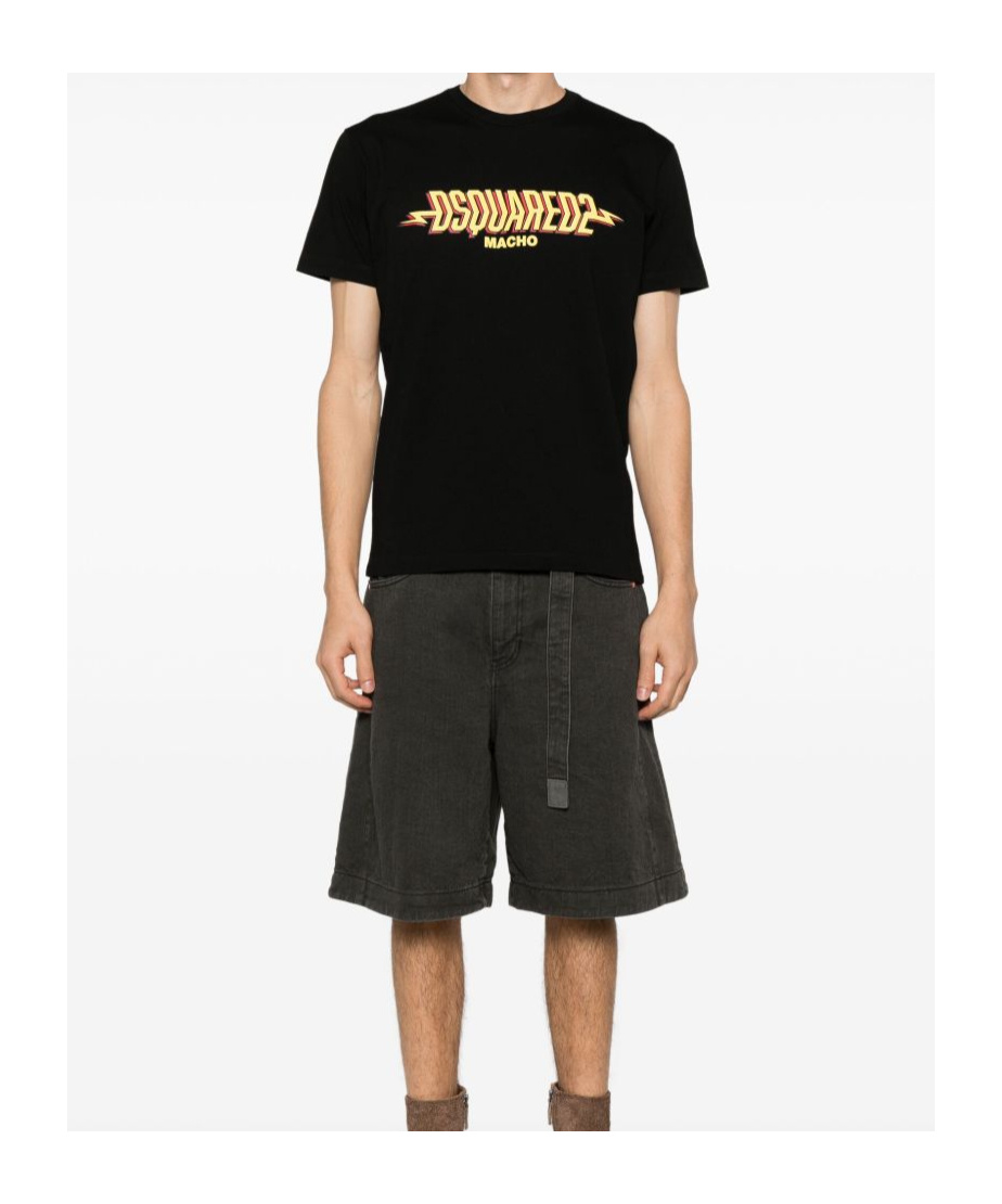 Dsquared2 Macho T-shirt In Black