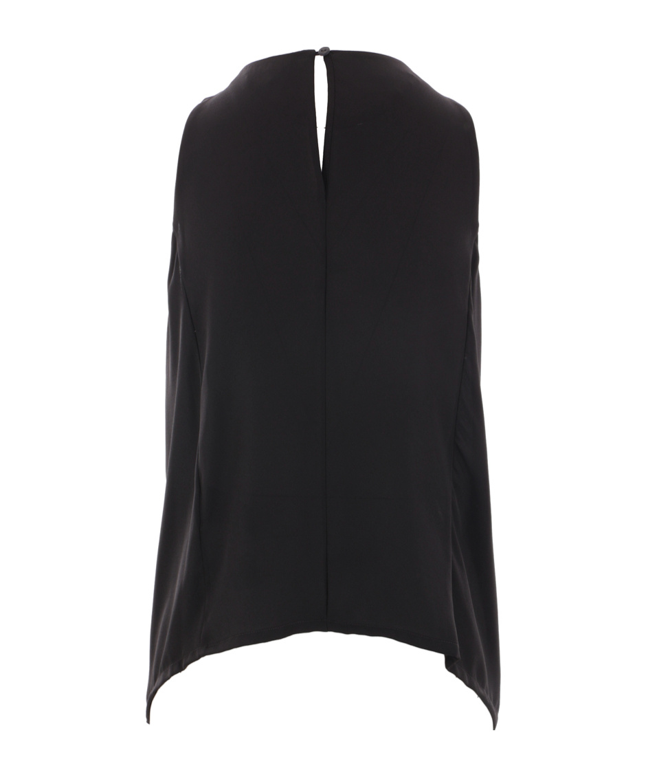 Maria Calderara Round-neck Vest In Black
