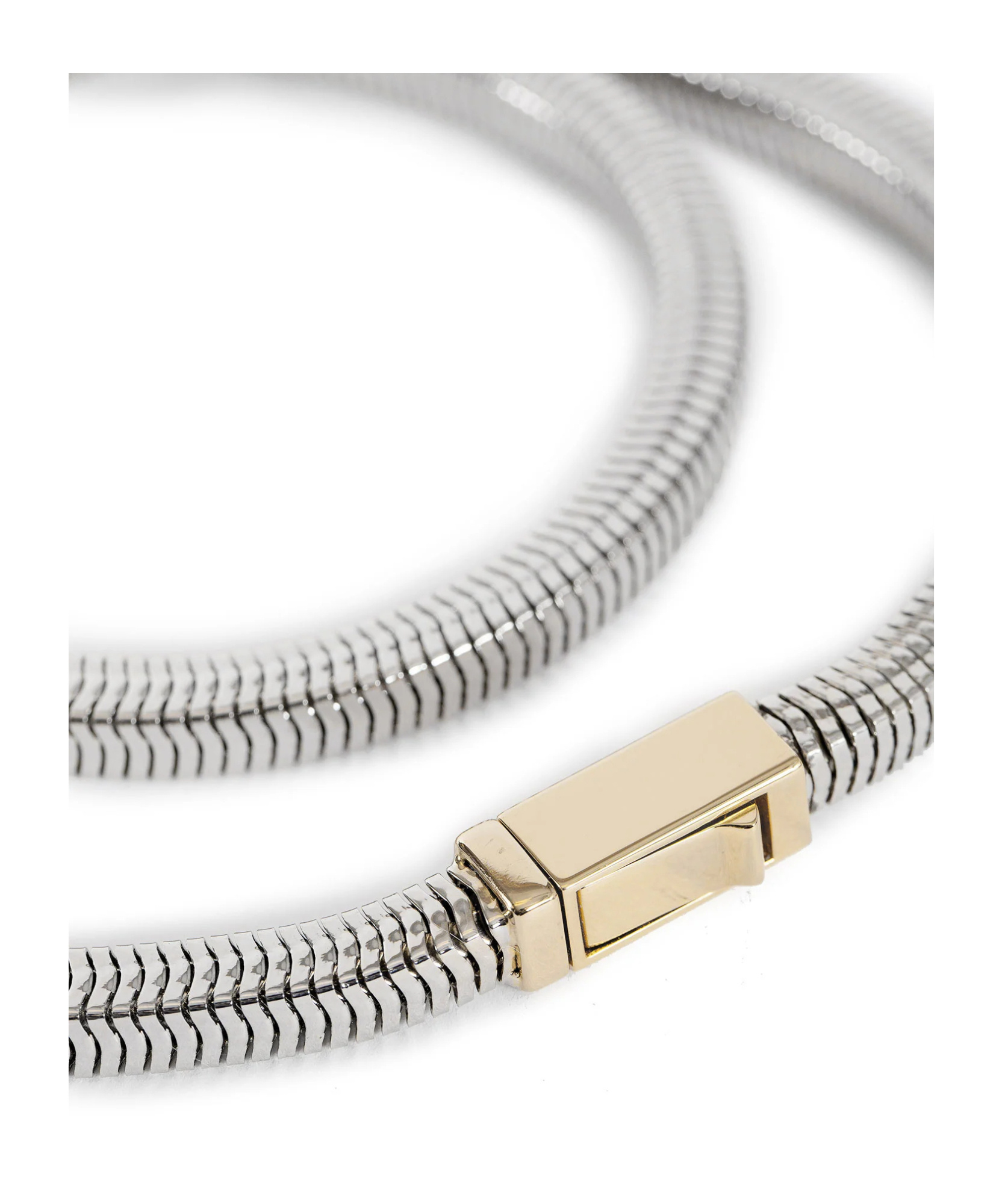 Jil Sander Double Extensible Plate Pulsera In Silver