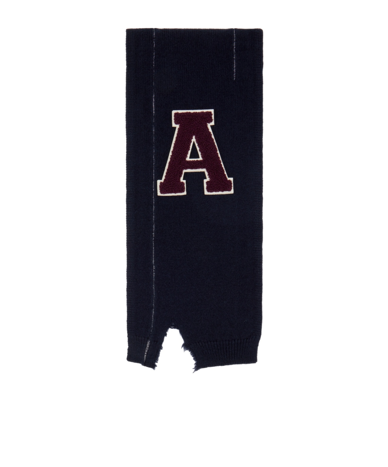 Ambush Navy Knit Scarf In Black