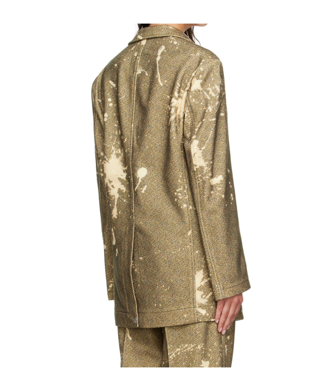 R13 Ragged Blazer In Brown