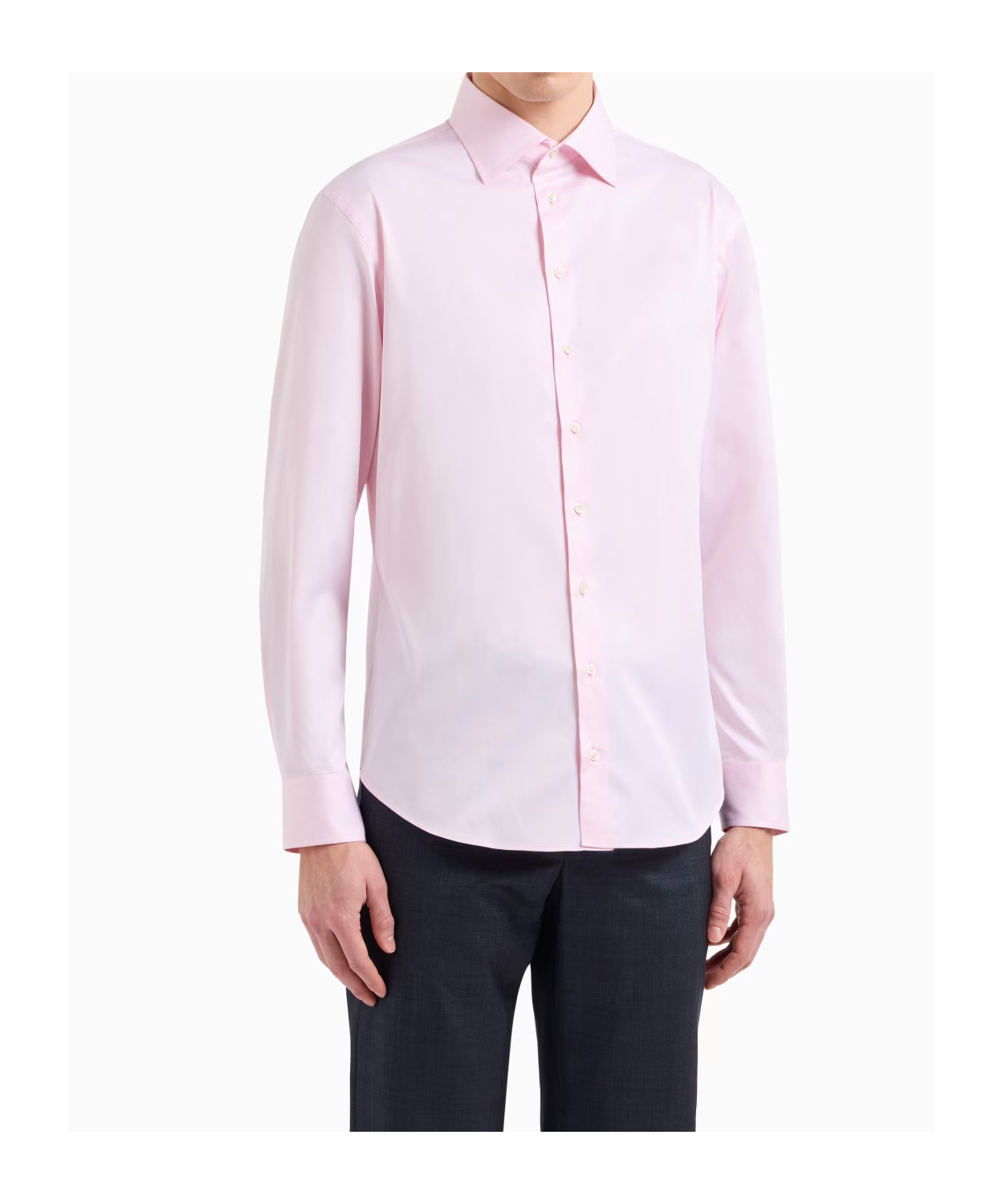 Giorgio Armani Long-sleeved Shirt In Pink