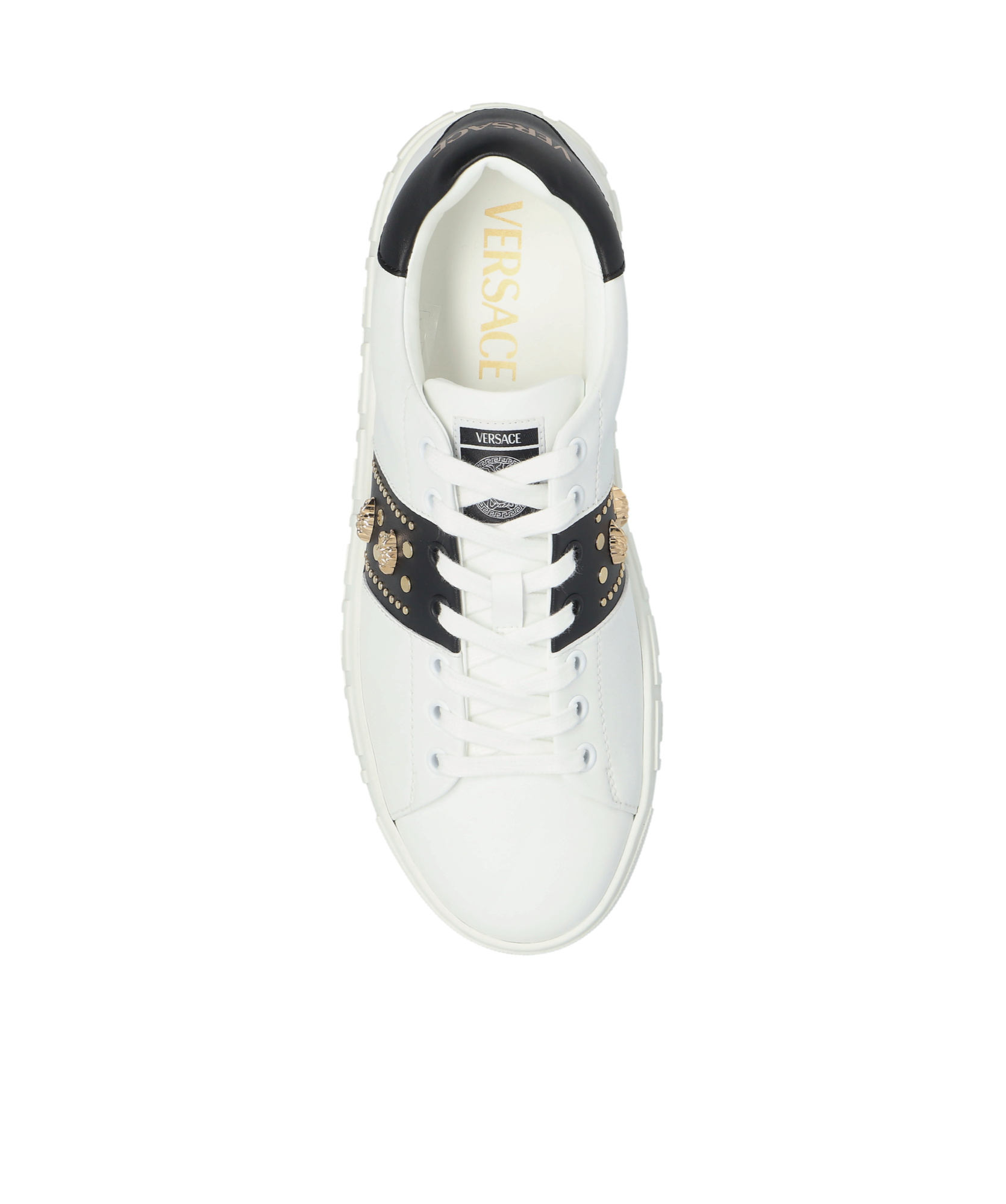 VERSACE VERSACE MEDUSA-MOTIF LACE-UP SNEAKERS