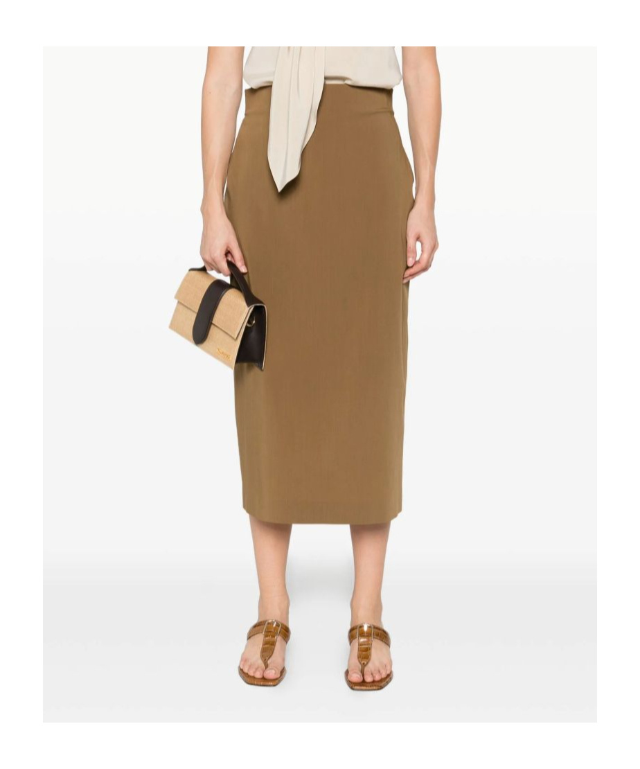 Alberta Ferretti Alberta Ferreti Elastan Skirt In Green