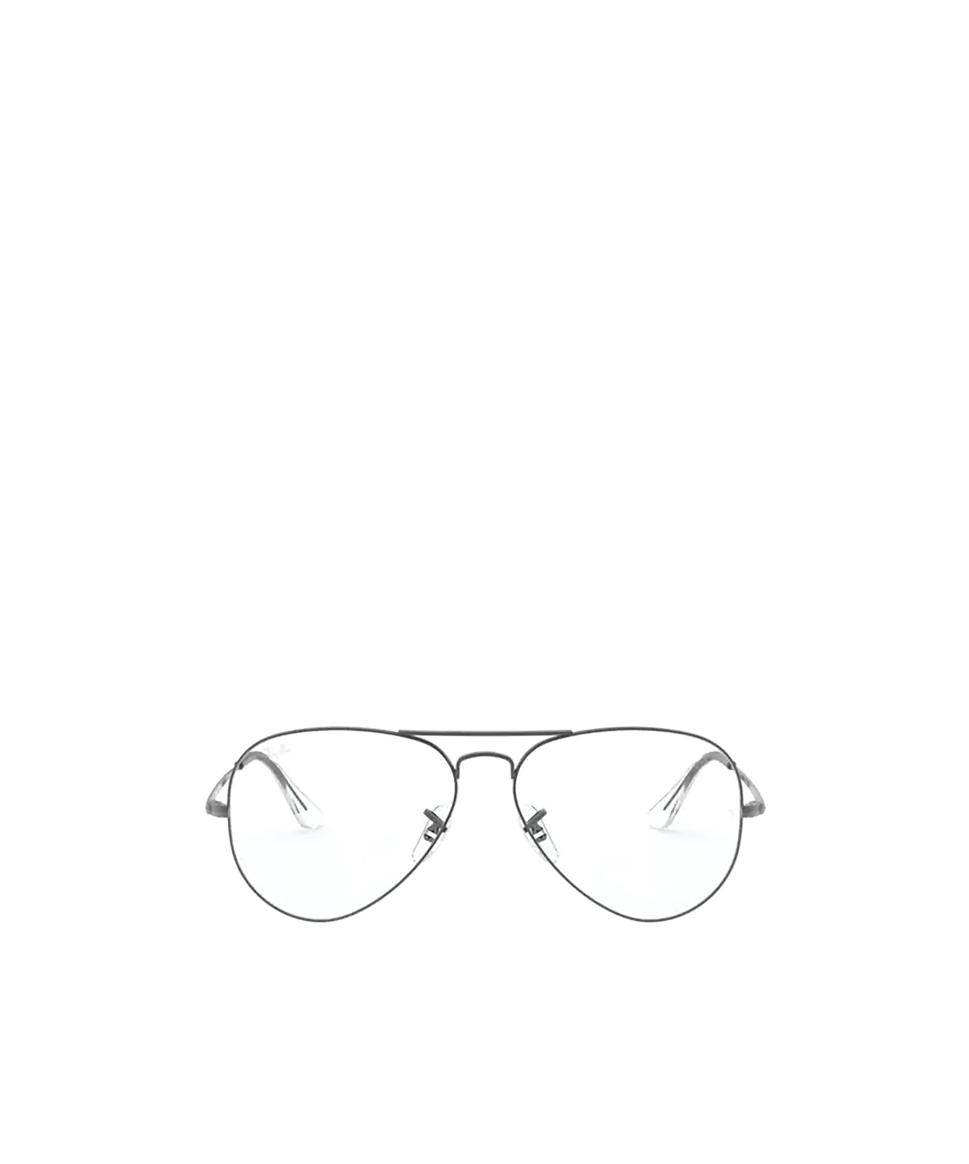 Ray Ban Geometric Frame Plain Mirror In White
