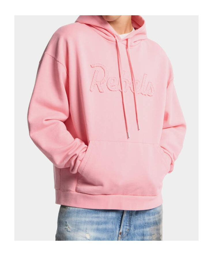 Dsquared2 Rebels Relax Hooded Hoodie In Pink