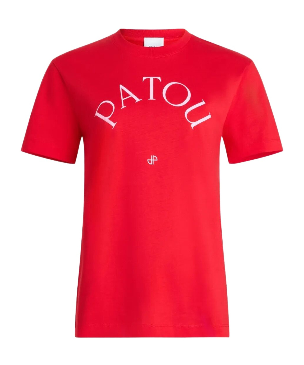 Patou Logo And Jp Print Organic Cotton T-shirt Clothing In Red