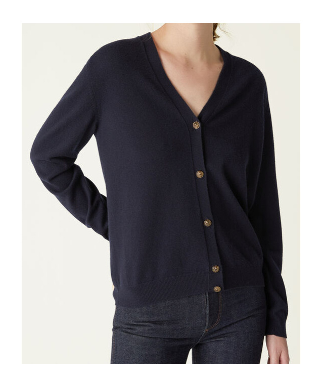 Loro Piana V-neck Button-up Cardigan In Black