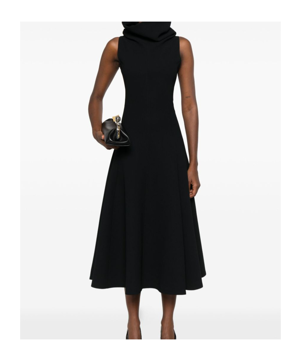 Jacquemus Black High-neck Dress In Black