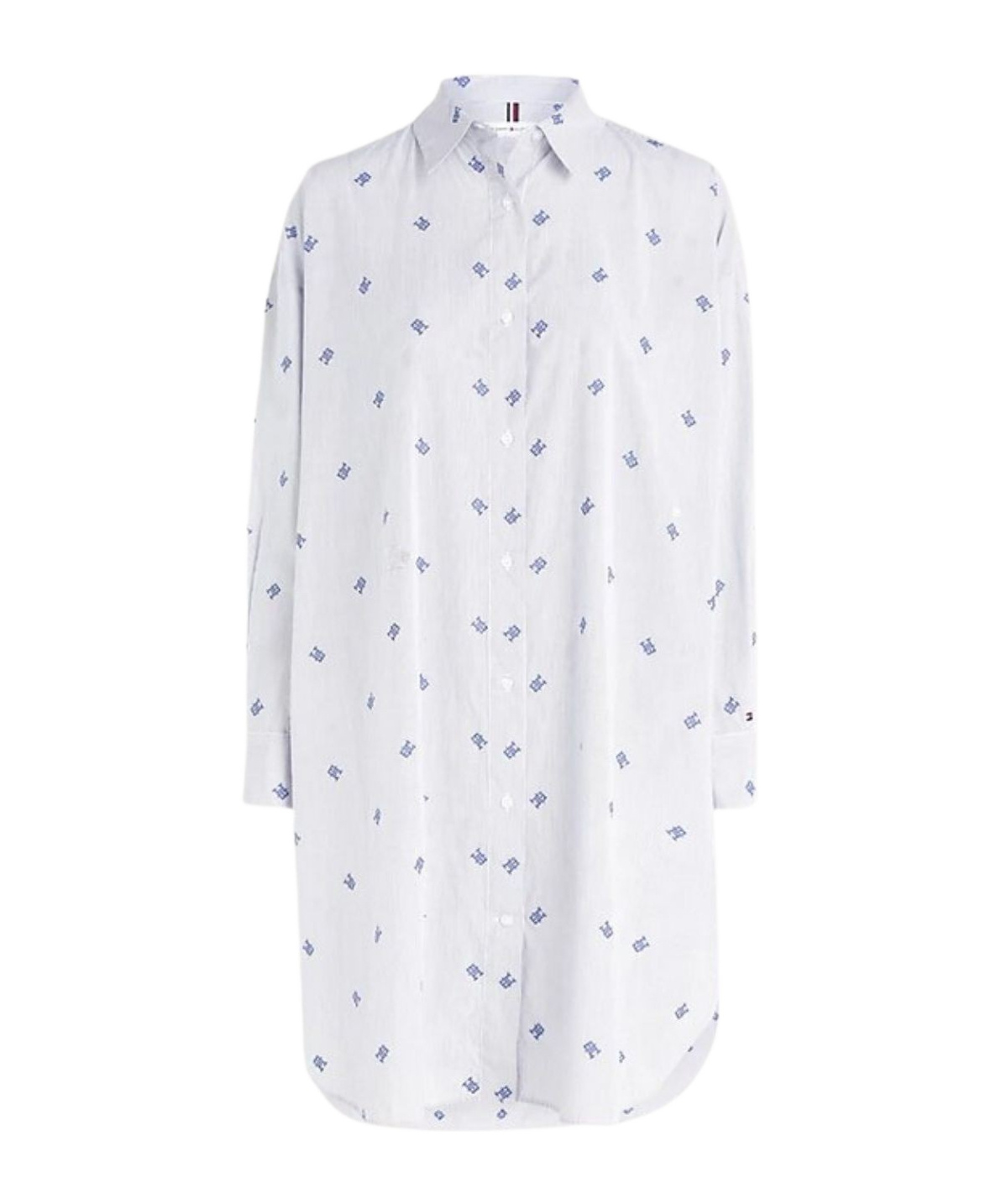 Tommy Hilfiger Long-sleeved Shirt Dress In White