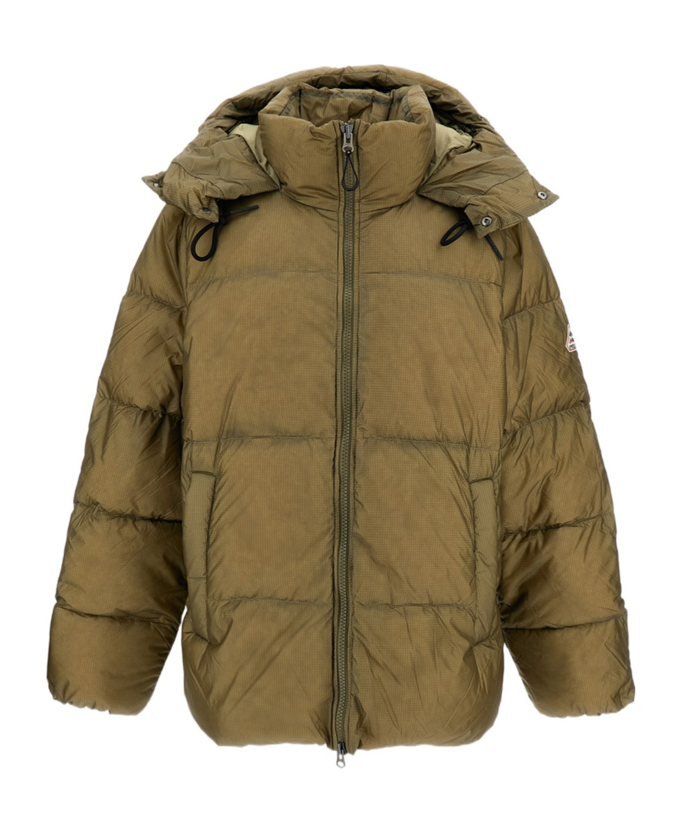 Pyrenex Shift Hooded Ripstop Down Jacket In Green