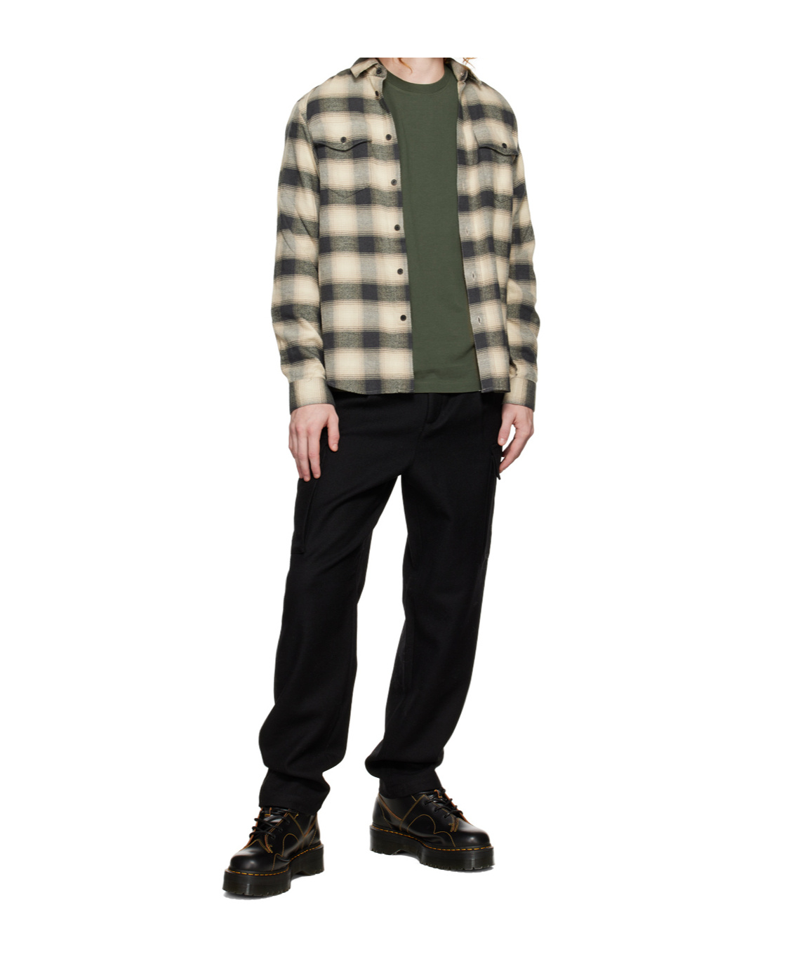 Frame Belt Loops Slacks In Black