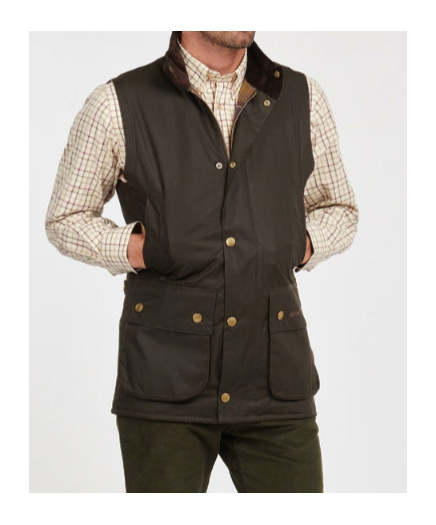 Barbour Zipper Vest In Black