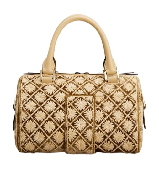 Roger Vivier Belle Vivier Bag In Velvet In Neutral