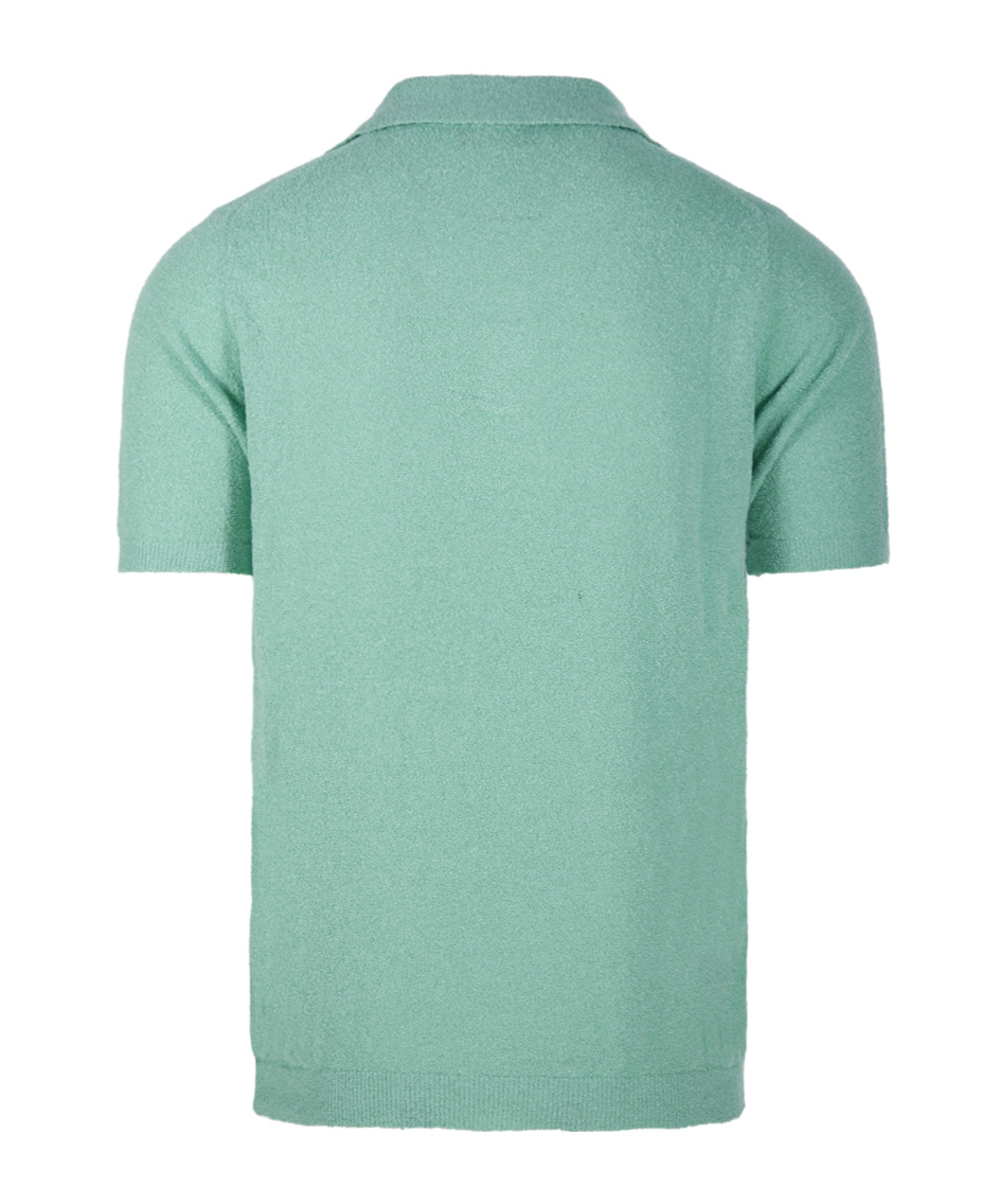 Roberto Collina Classic Short-sleeved Polo Sweater In Green