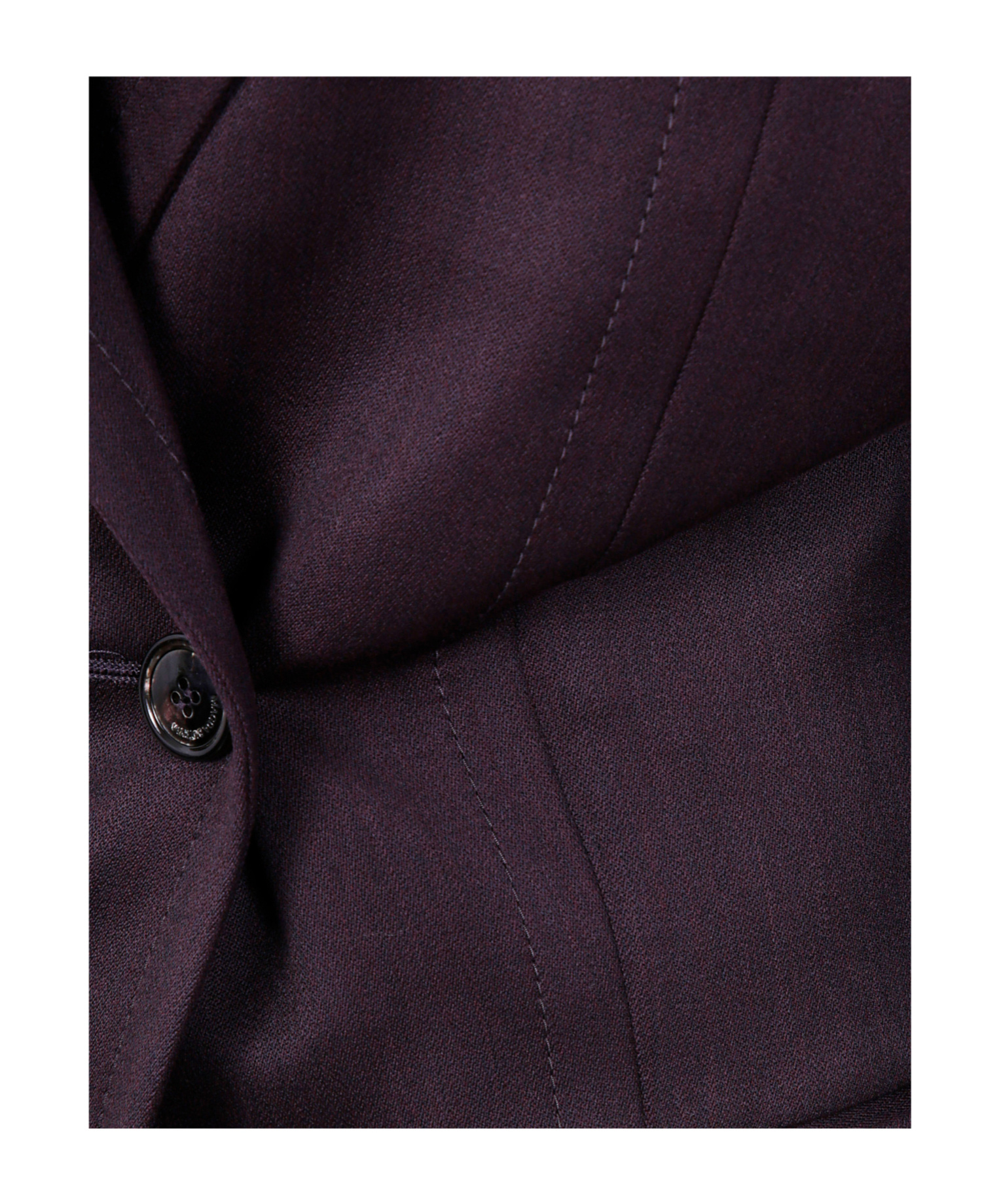 Magda Butrym Double-breasted Pinstripe-detail Blazer In Purple