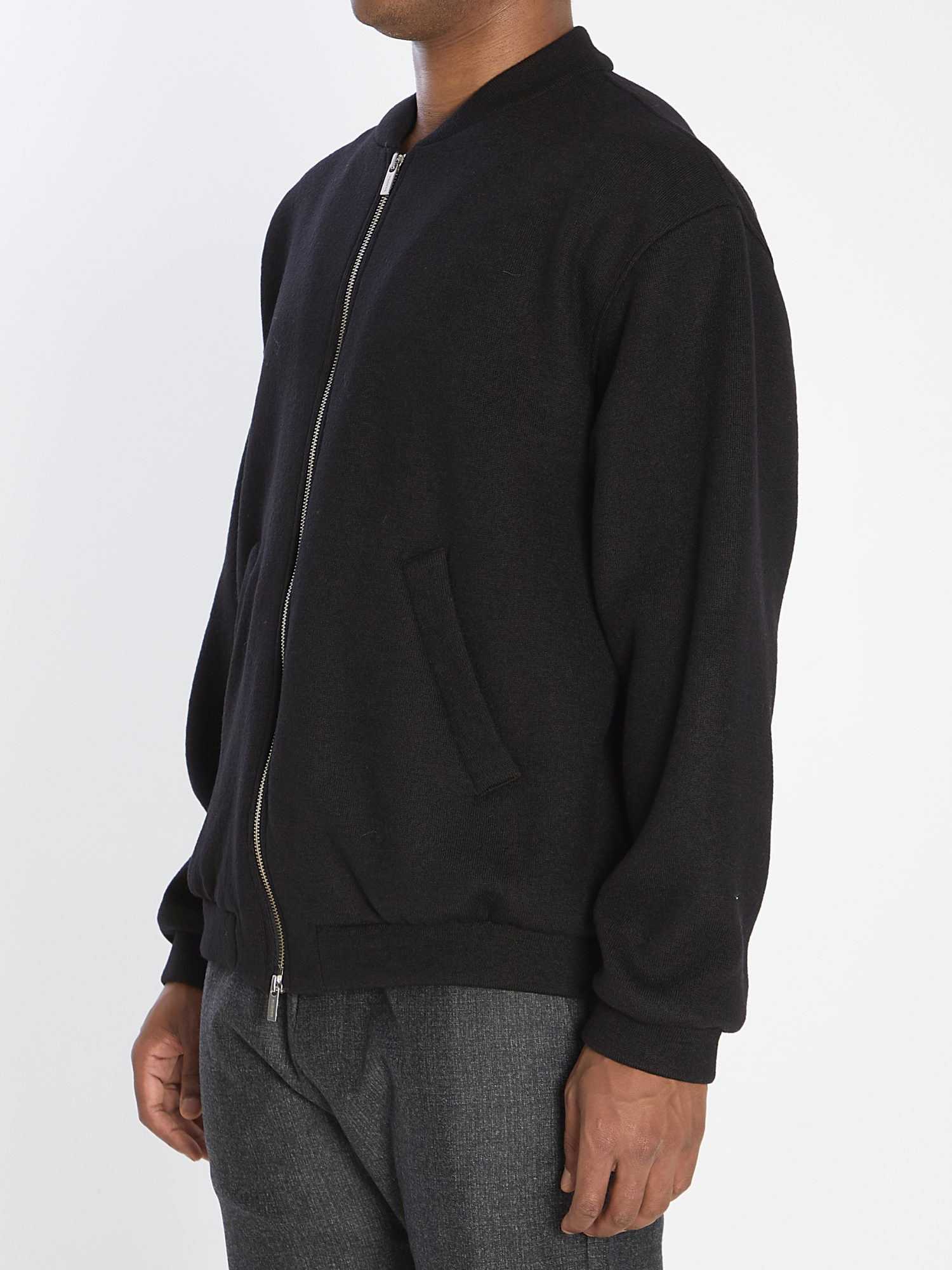 Barena Venezia Zippered Long Sleeve Casual Jacket In Black