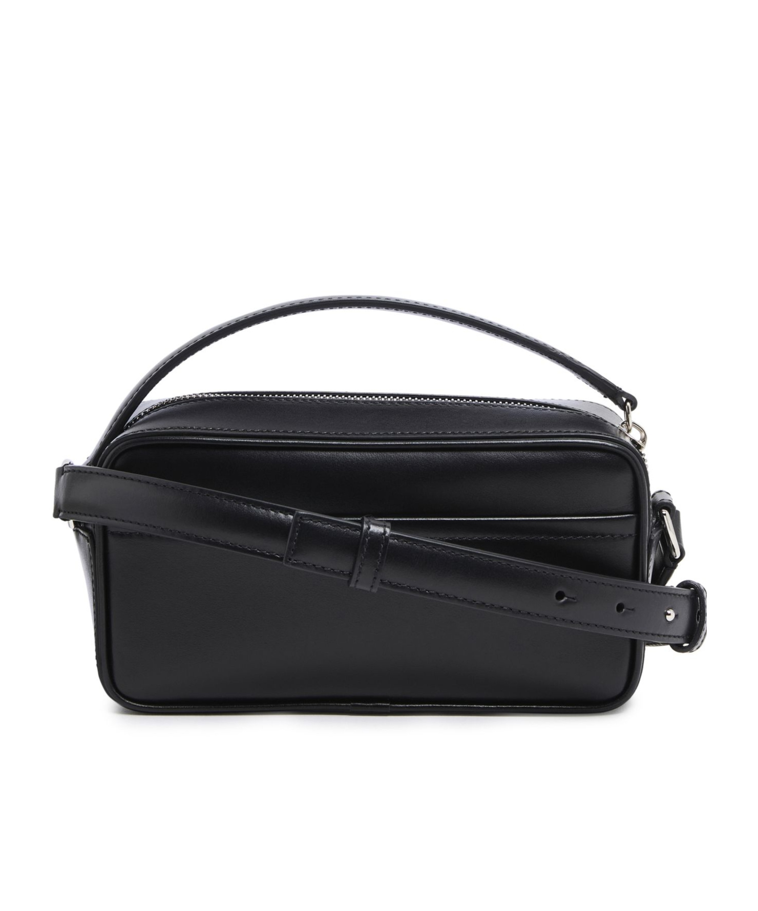 Shop Jacquemus Baneto Shoulder Bag In Black