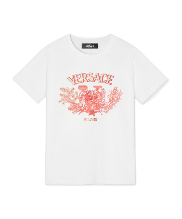 VERSACE LOGO-PRINT T-SHIRT 