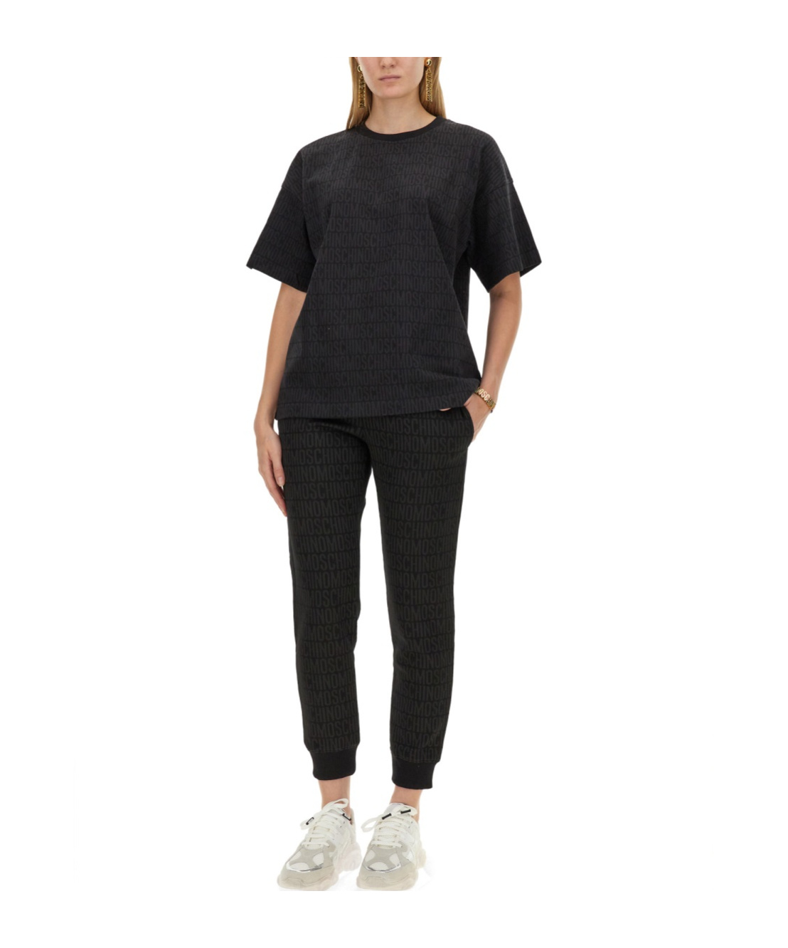 Moschino Logo-print T-shirt In Black