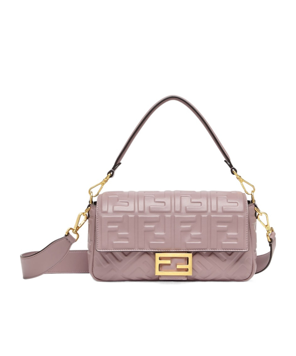 Fendi Chic Baguette Handbag In Nude