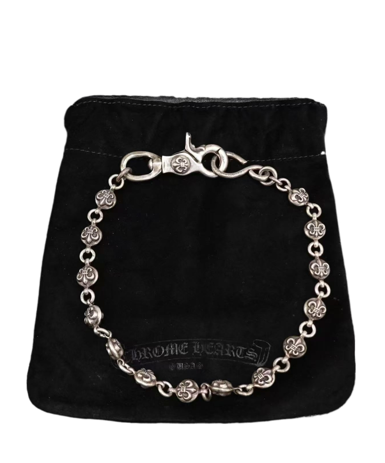 Chrome Hearts Chain Zipper In Black