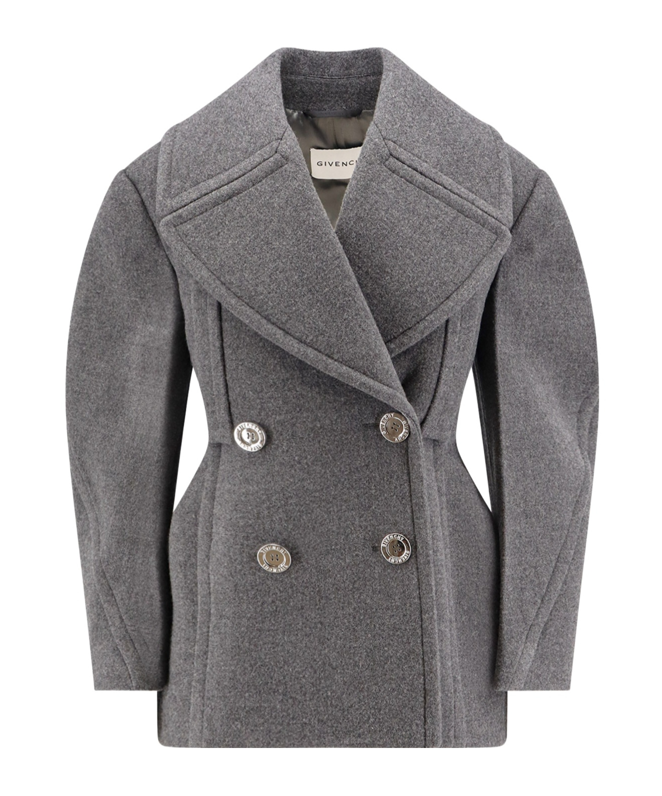 Givenchy Tailored Wool Jacket Double Buttons In Gray