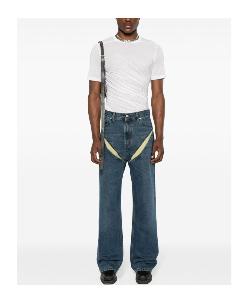 Y/project Wide-legged Jeans In Blue