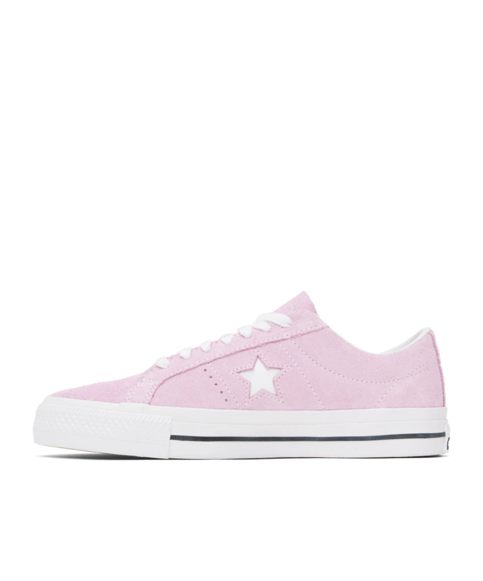Converse Pink Cons One Star Pro Sneakers In White