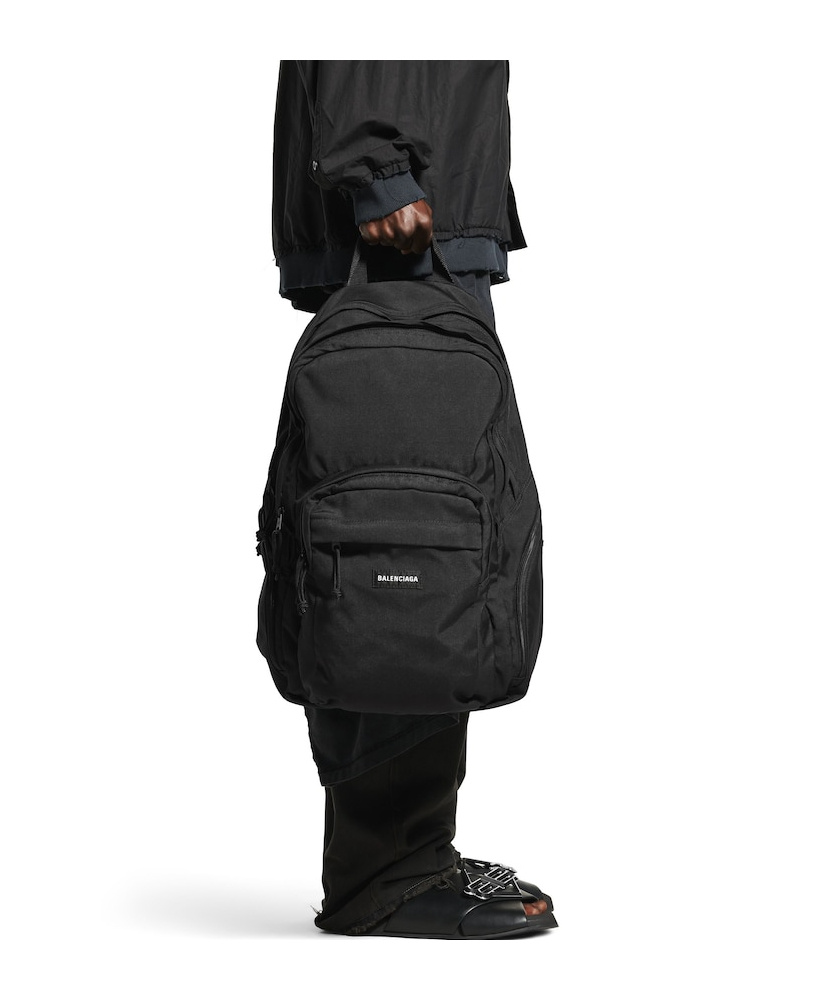 Balenciaga Explorer Multi-pocket Backpack In Black