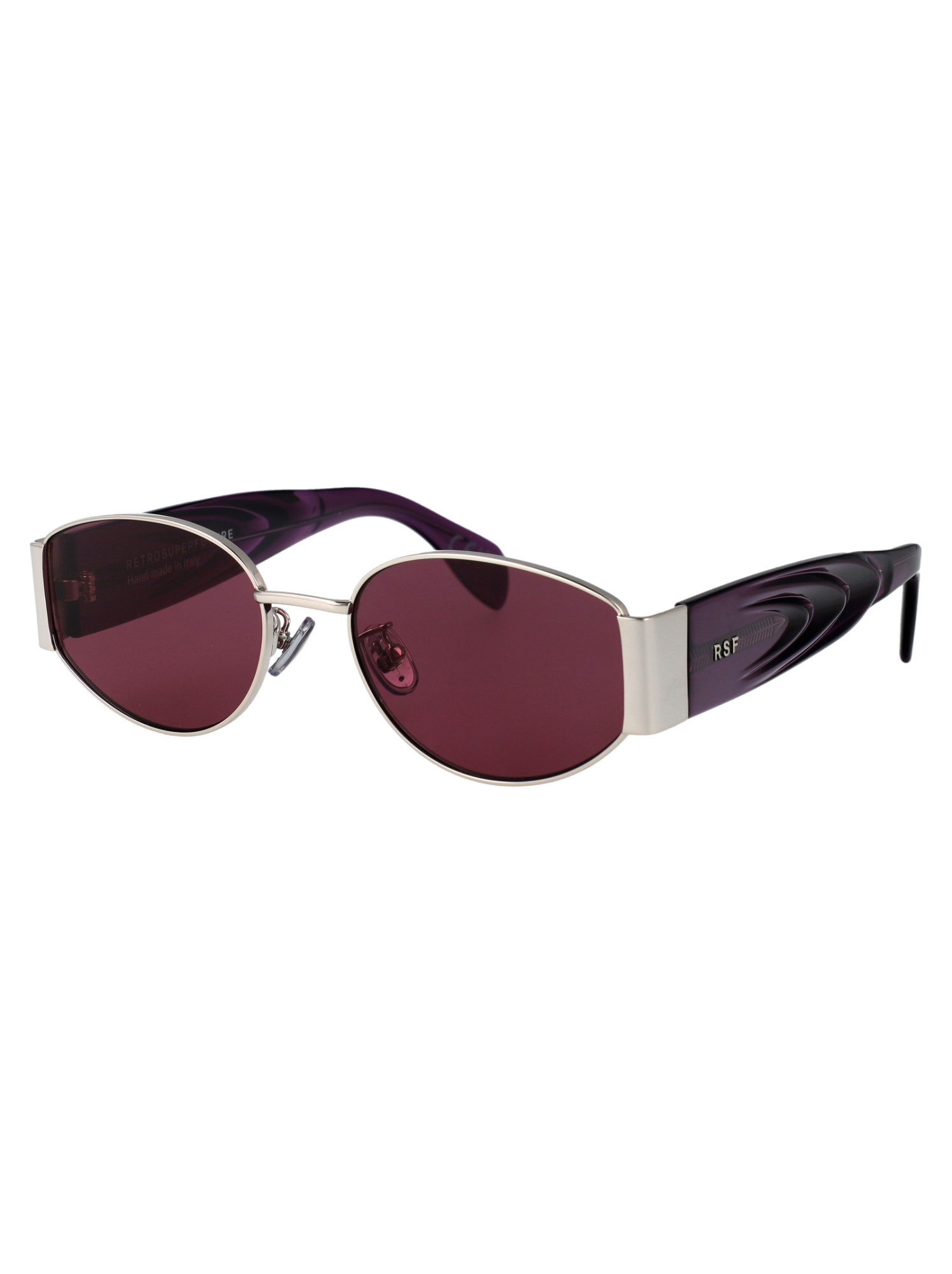 Retrosuperfuture Oval-frame Sunglasses In Transparent