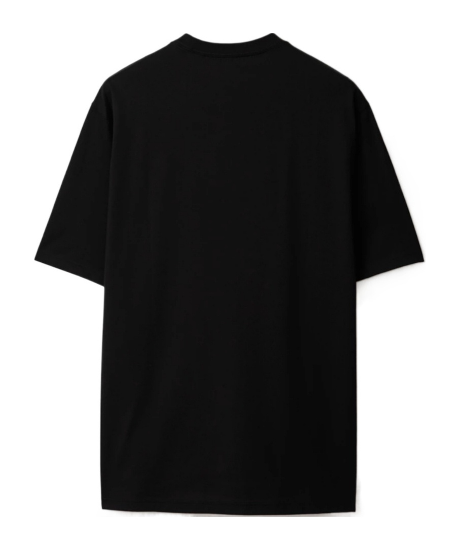 Burberry T-shirt With Round Neck And Short Sleeves In Black