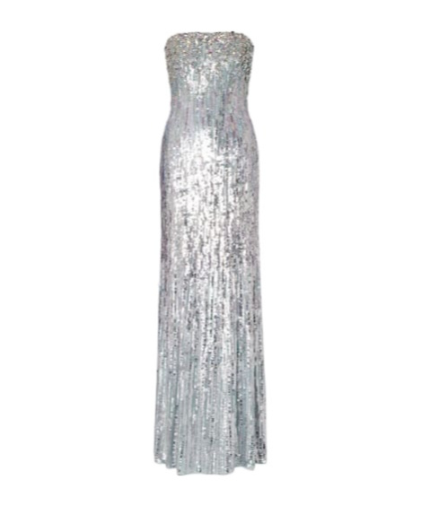Jenny Packham Honesty Embellished Gown In Gray