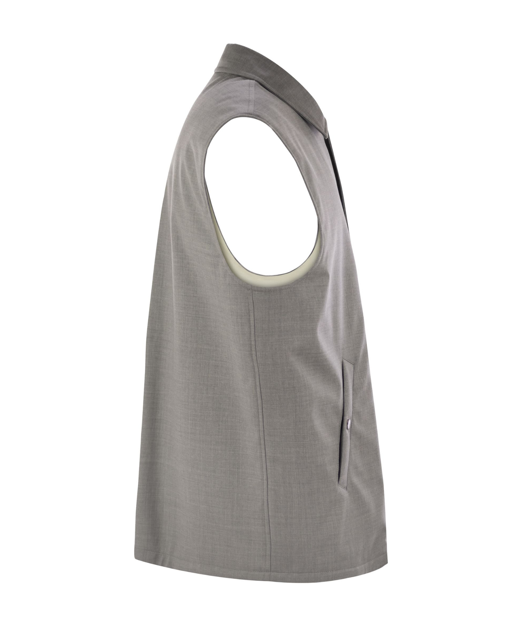 Brunello Cucinelli Padded Gilet In Gray