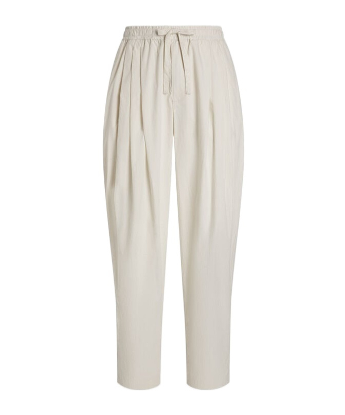 Dolce & Gabbana Pleated Drawstring Trousers In Neutral