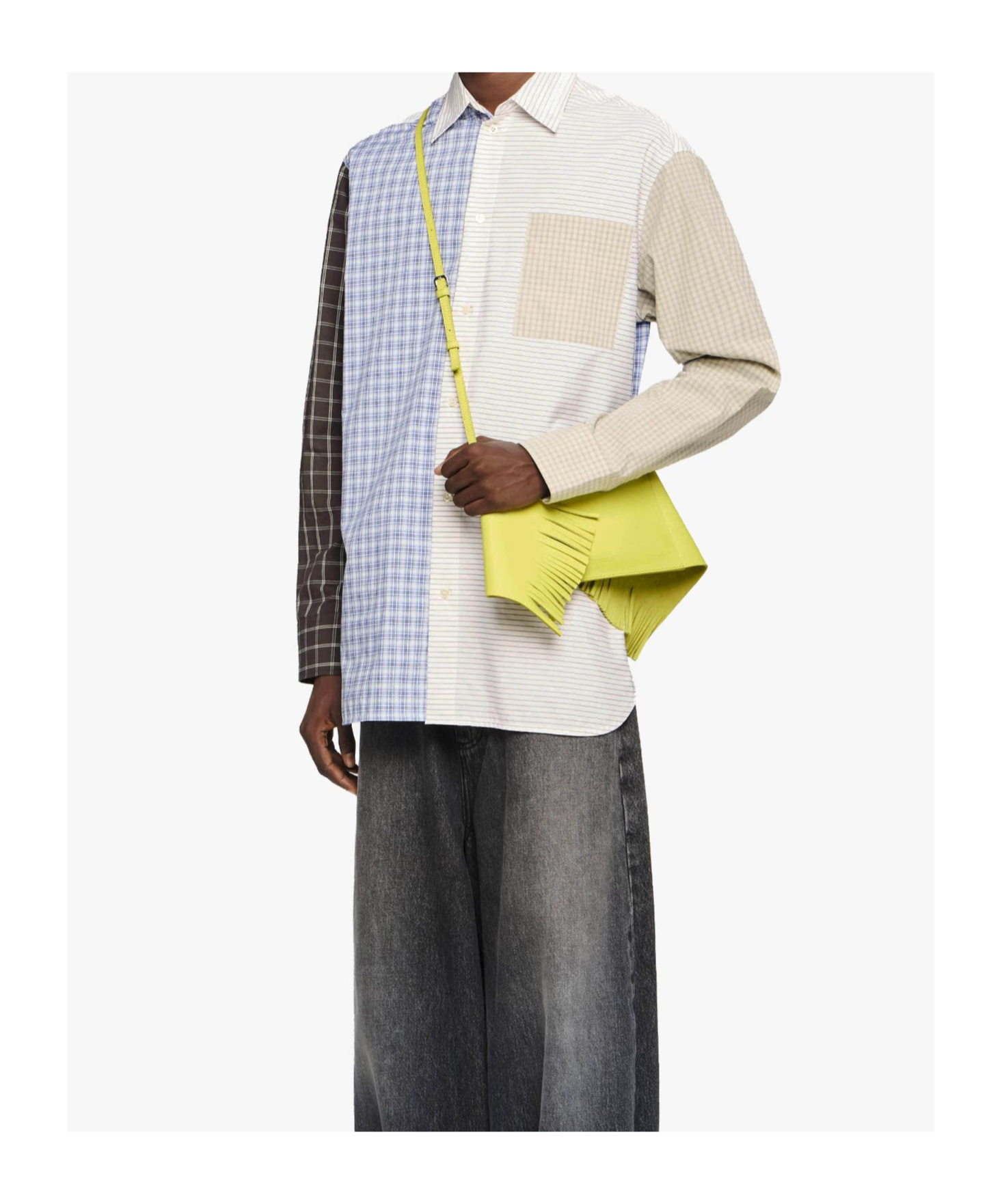 Jw Anderson Patchwork Shirt In White