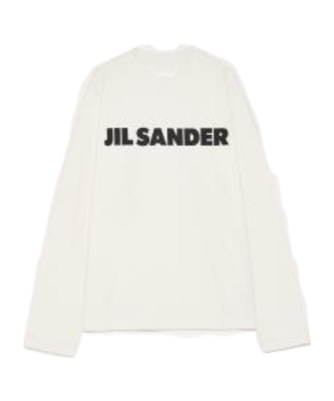 Jil Sander White Logo-print Blouse In White