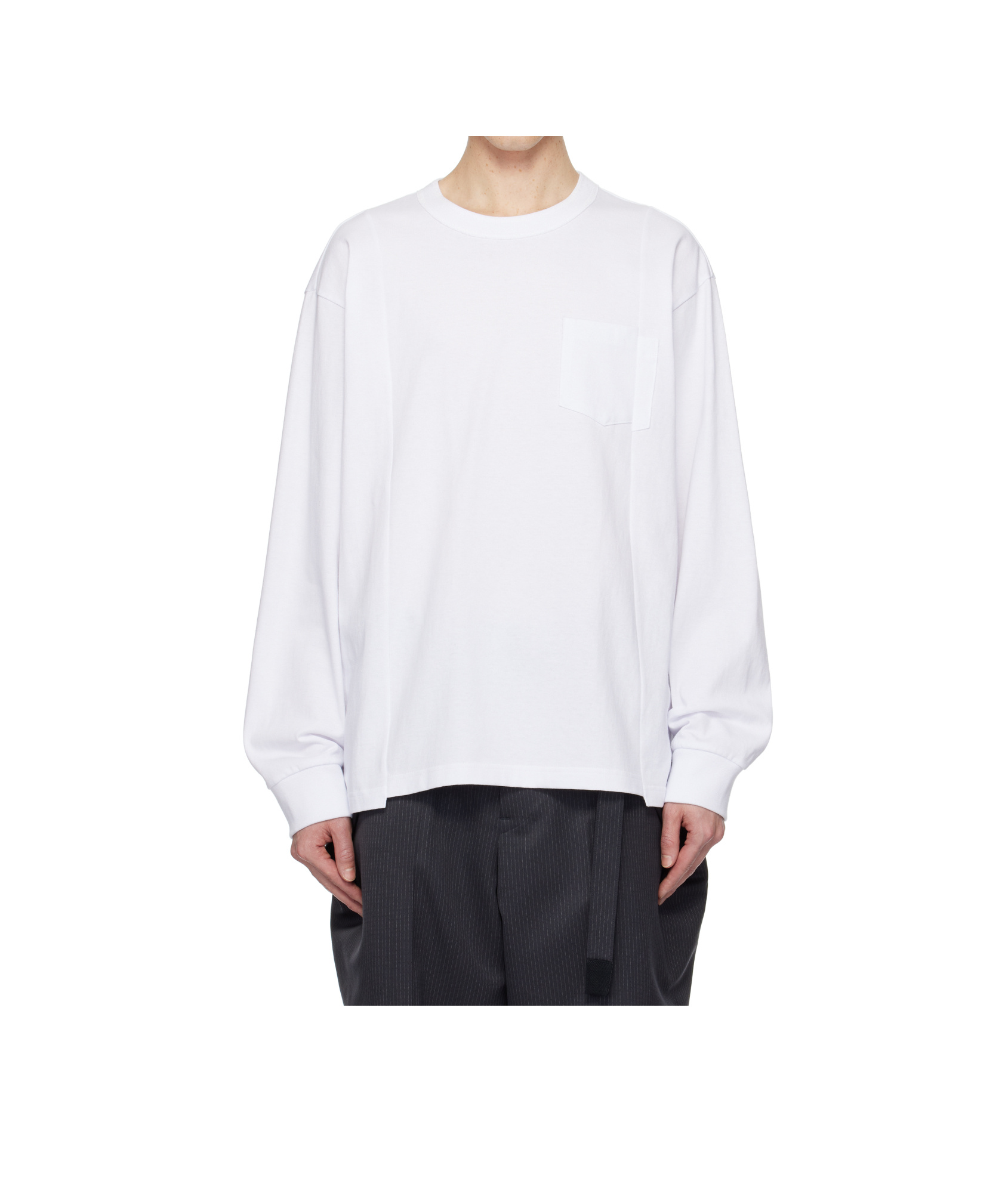 Sacai White James Dean Long Sleeve T-shirt In White