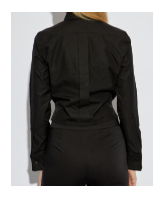 Max Mara Long-sleeved Shirt In Black