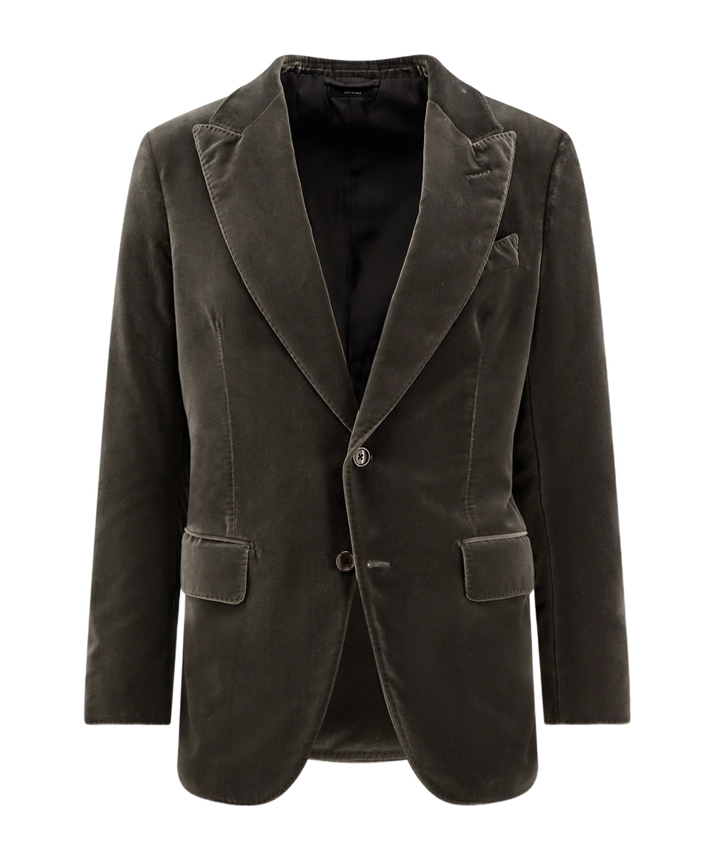 Tom Ford Long Sleeve Casual Jacket In Black