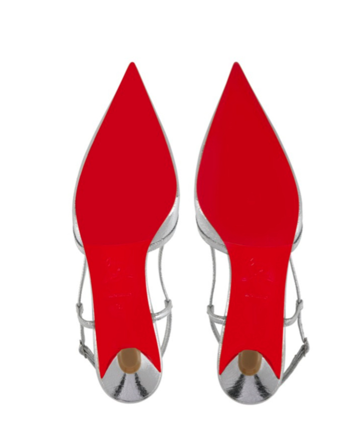 Christian Louboutin Miss Z Slingina In Silver