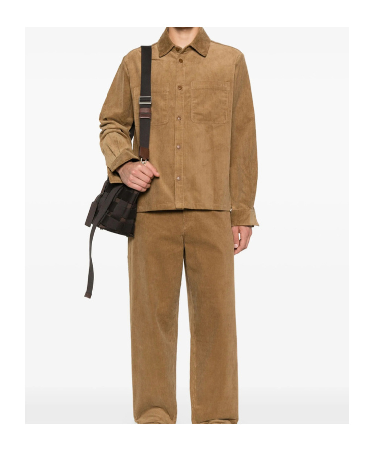 Apc Corduroy Shirt Jacket In Brown
