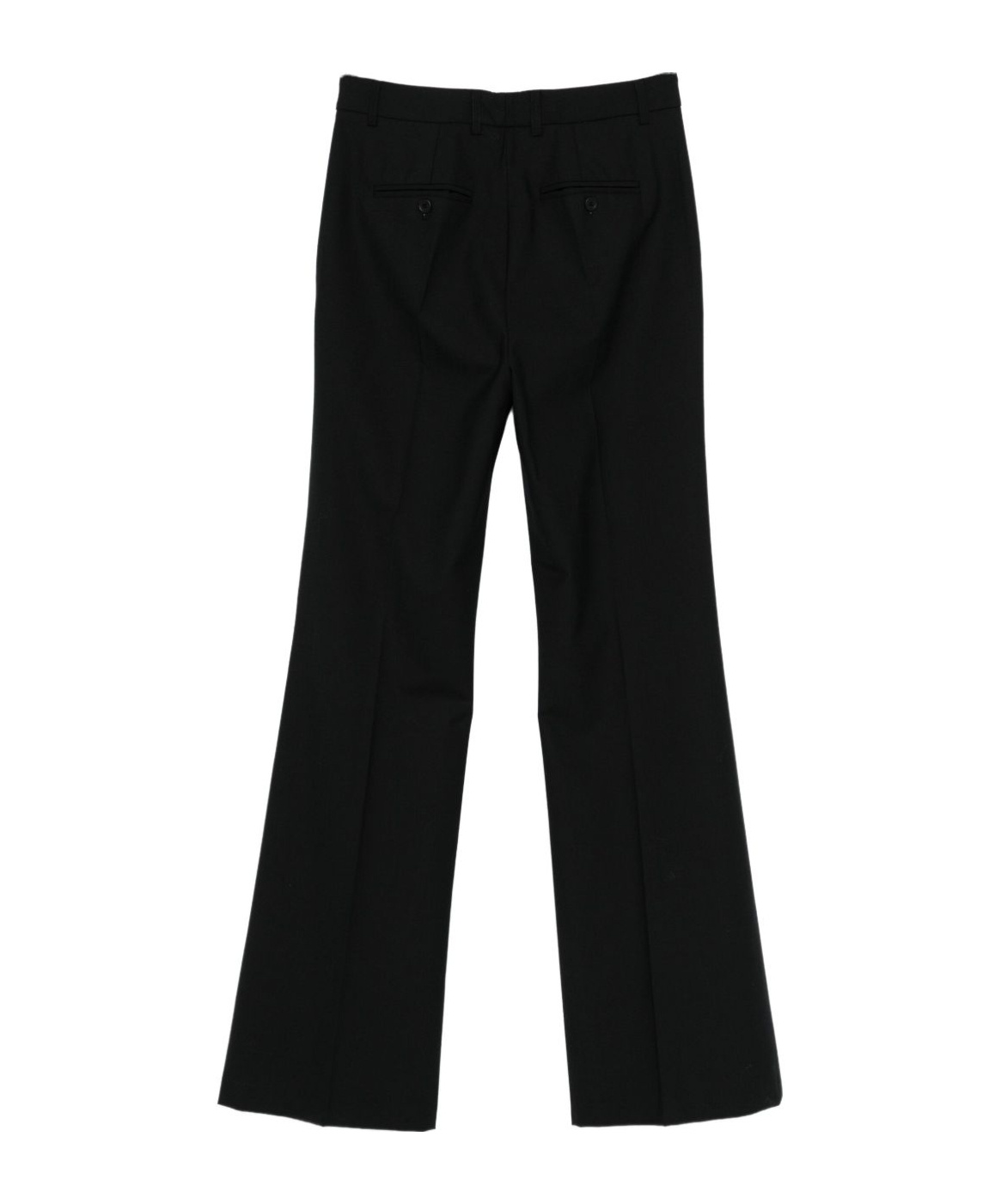Semicouture Tailored Black Trousers With Flared Leg In Black