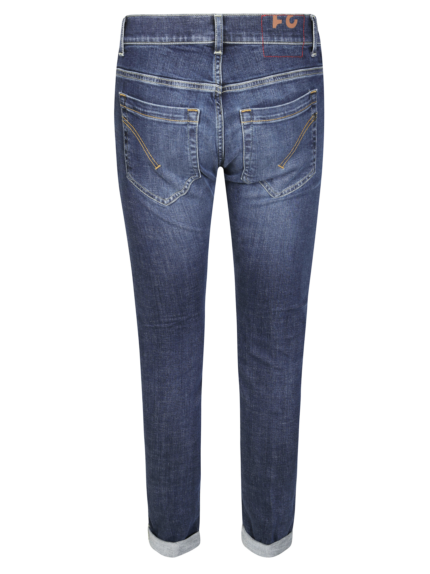 Dondup Tailored Straight Leg George Pants In Blue