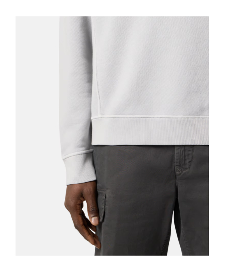 Stone Island Compass-badge Sweatshirt In White
